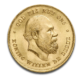 10 Dutch Guilders - Willem III - Gold - 1875-1899