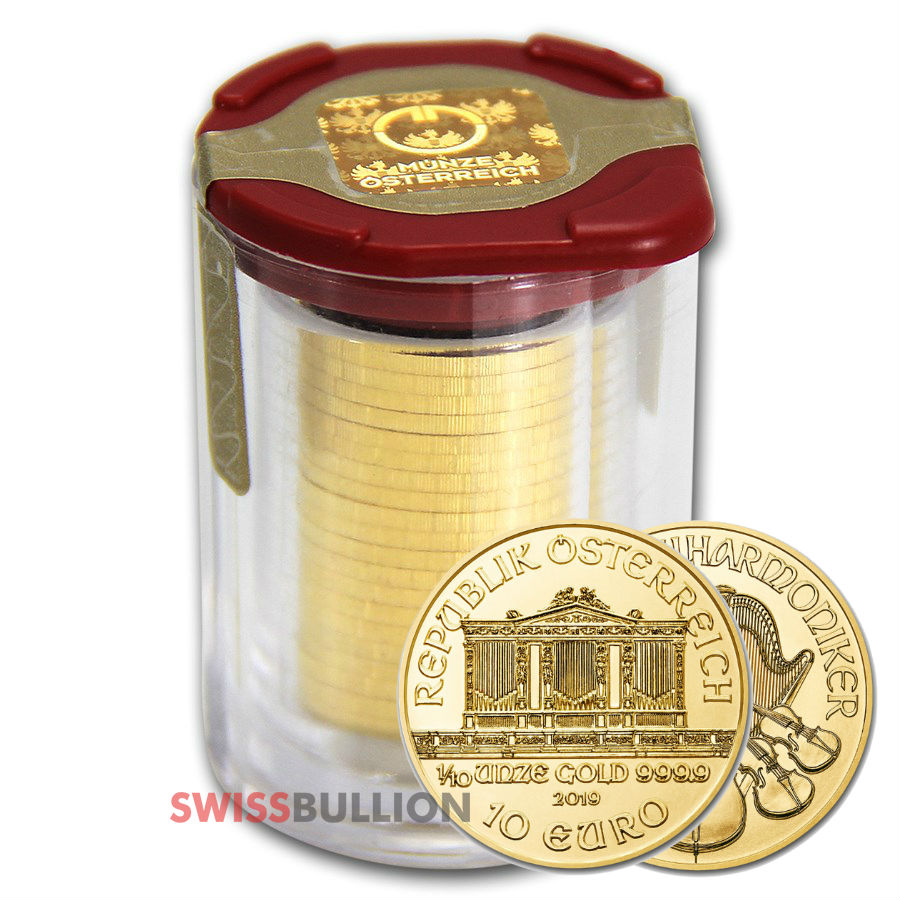 1 10 Ounce 2019 Austrian Philharmonic Gold Coin